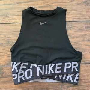 Nike Pro Intertwist Crop Top Black